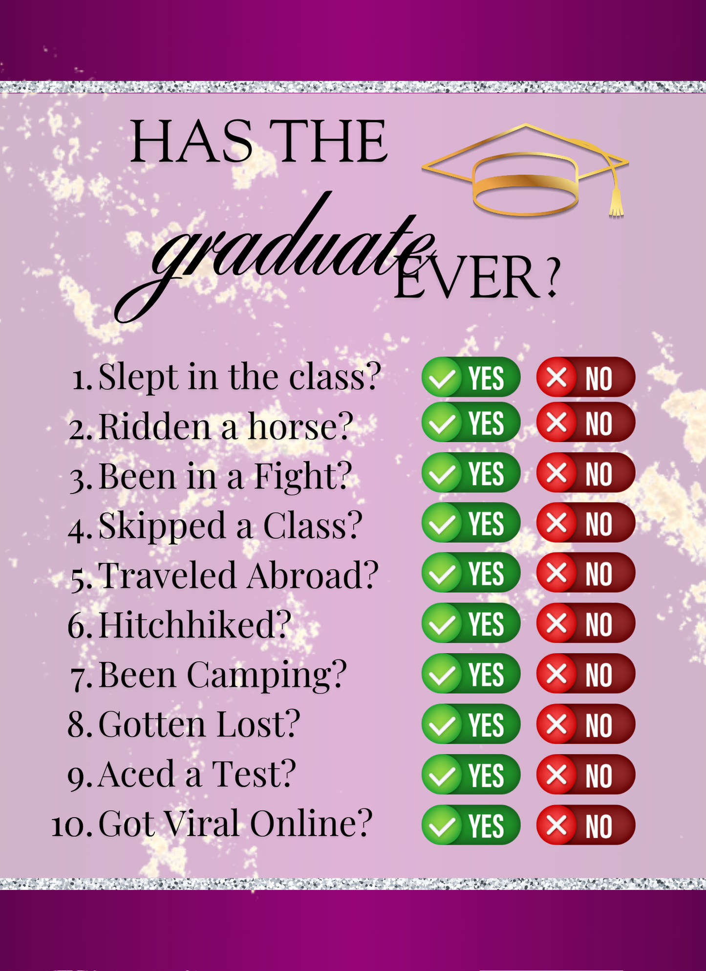 Lux Purple Graduation - Activity Book