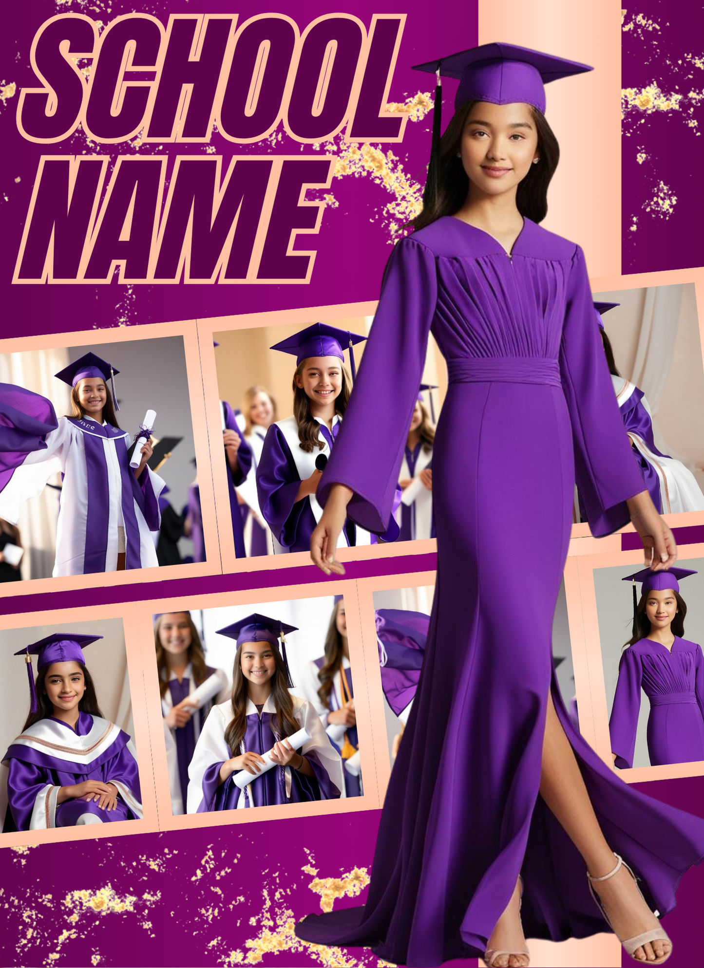 Lux Purple Graduation - Activity Book