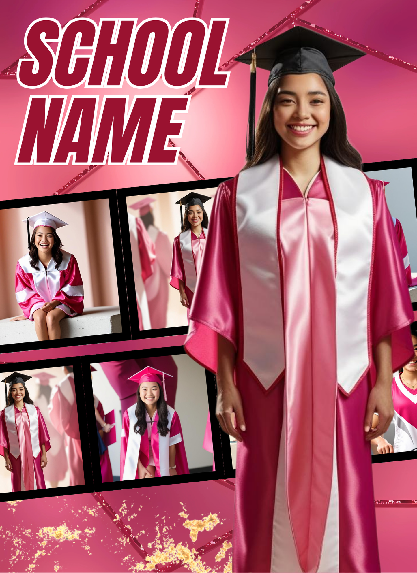 Lux Pink Graduation - Activity Book