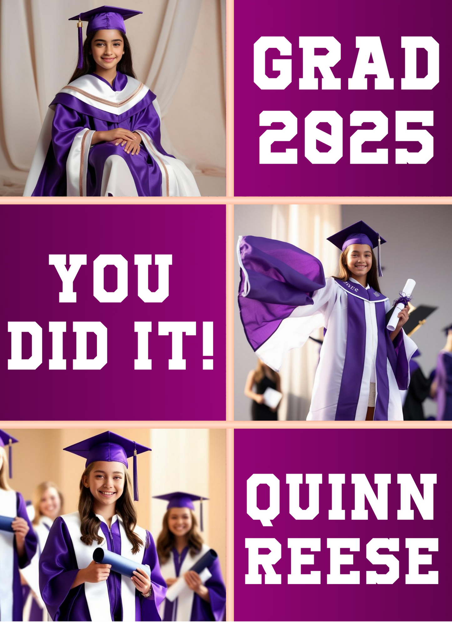 Lux Purple Graduation - Activity Book