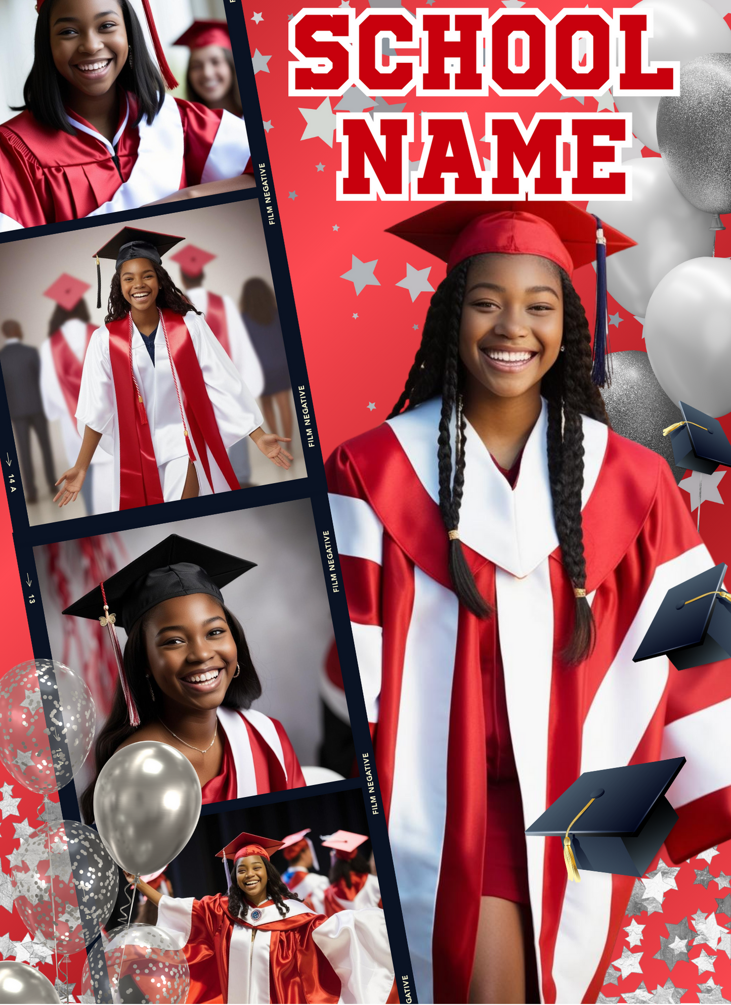 Lux Red Graduation - Activity Book