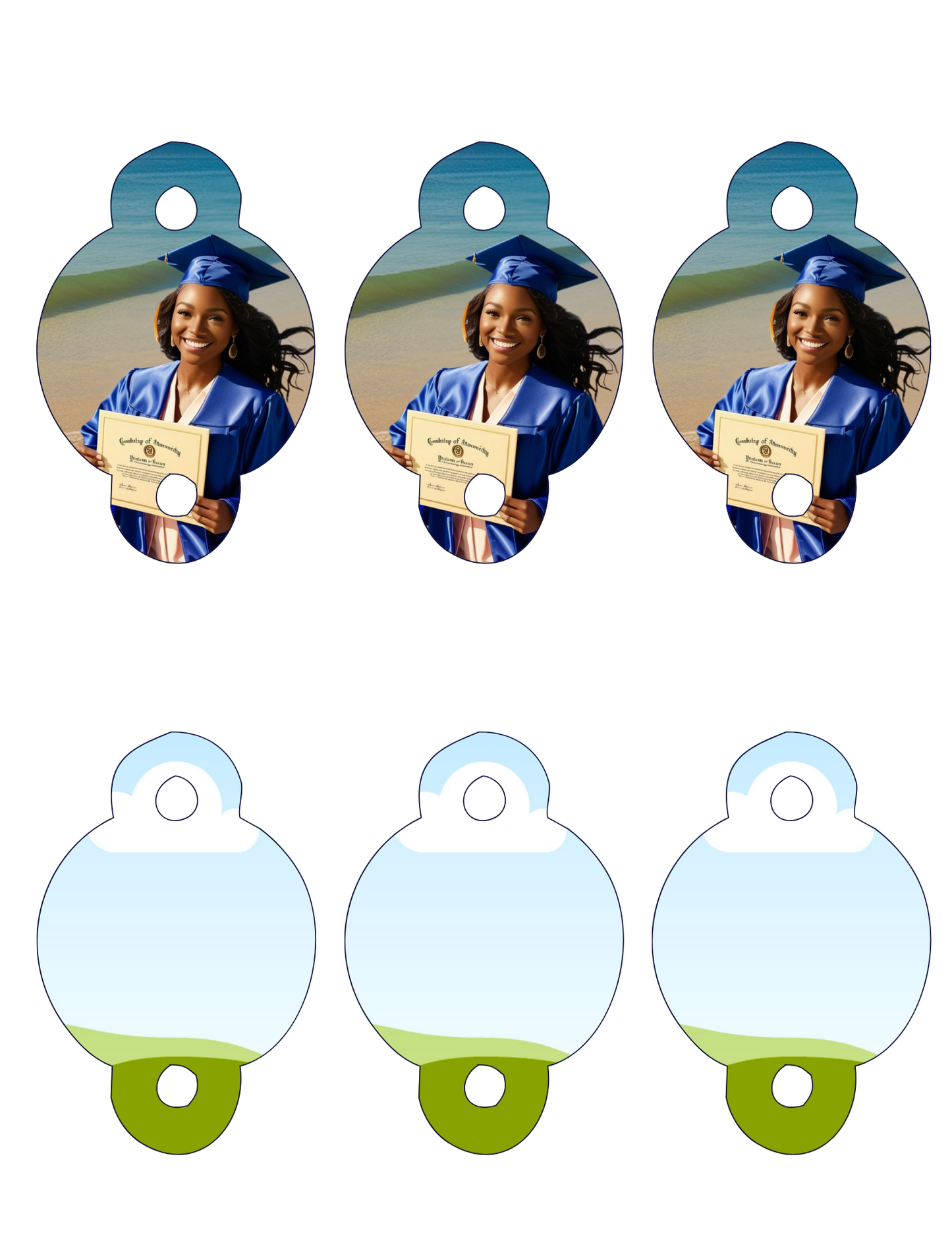 GRADUATION STRAW TAG TEMPLATES