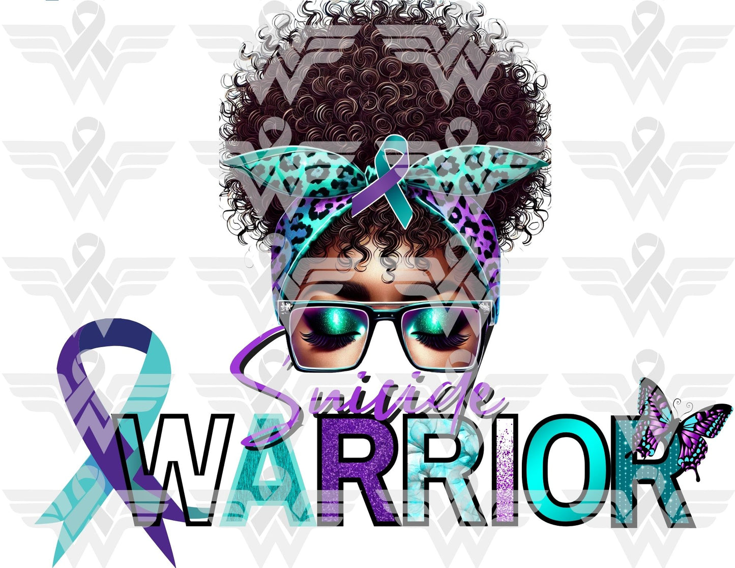 Suicide Awareness Warrior Editable Template