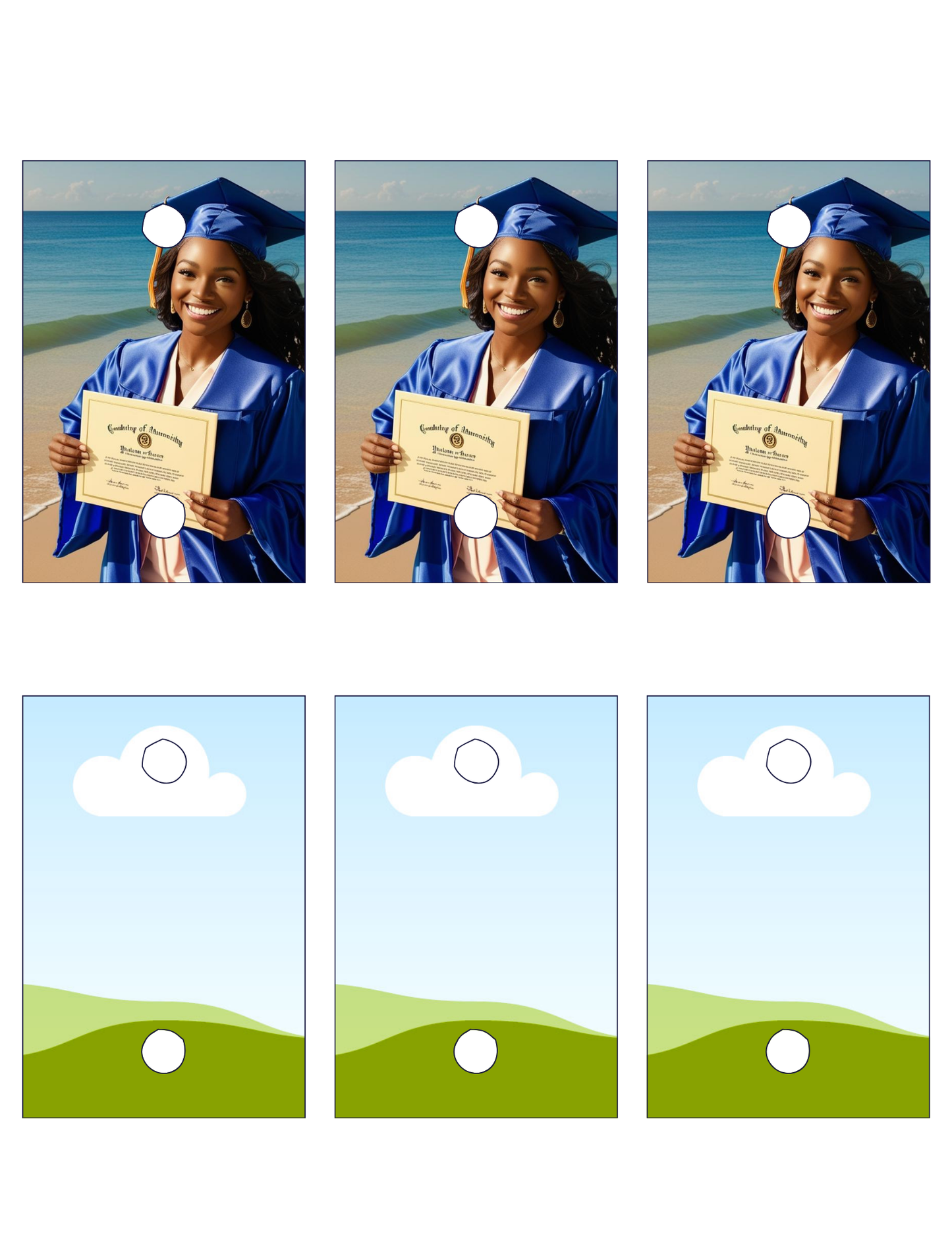GRADUATION STRAW TAG TEMPLATES