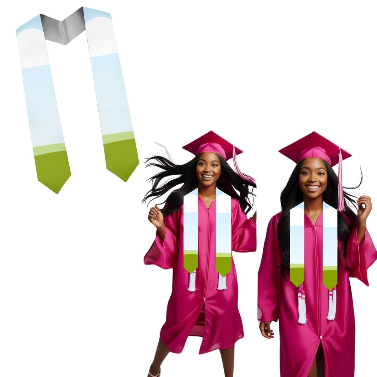 GRADUATION STOLE MOCKUP TEMPLATE