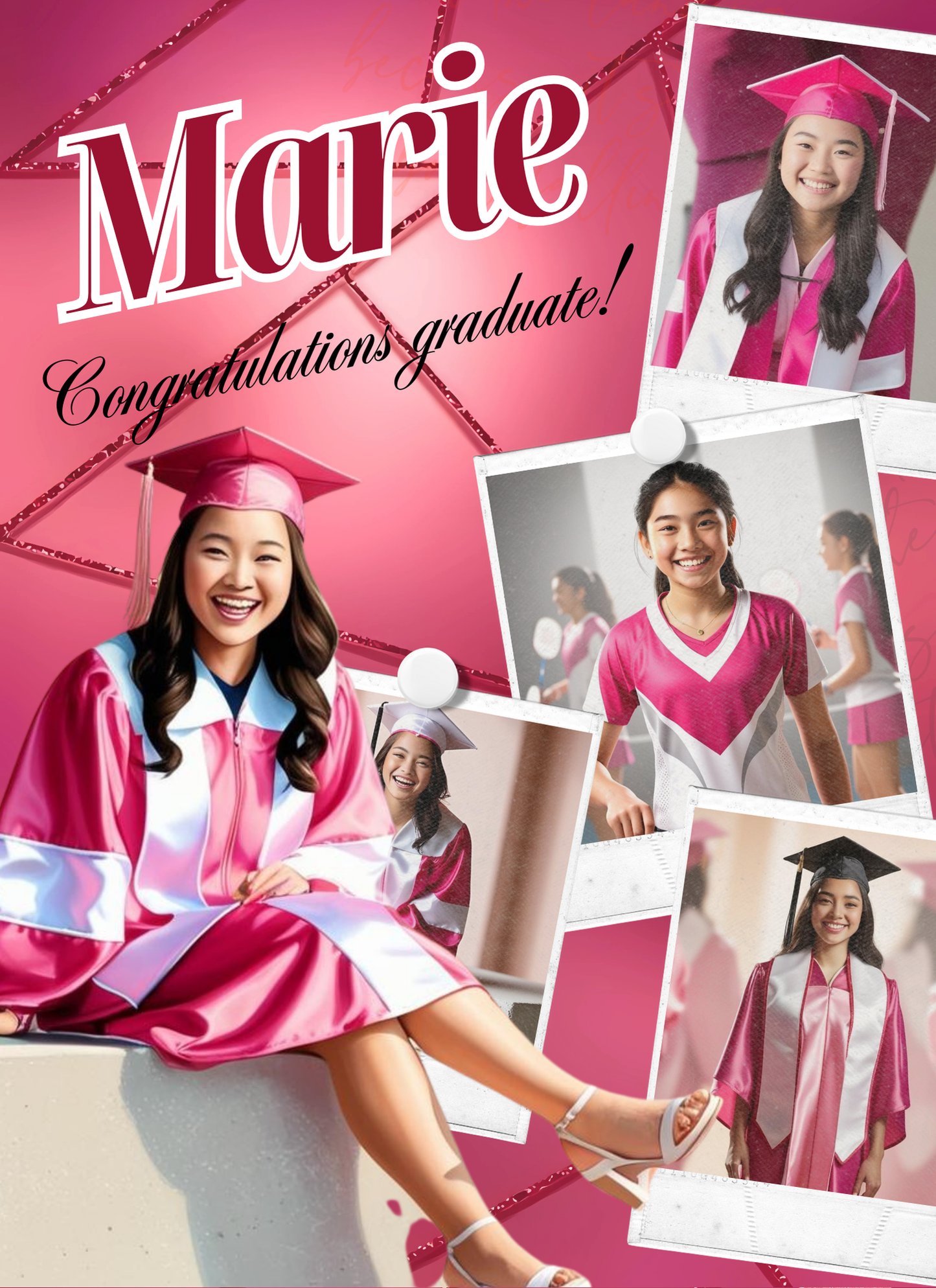 Lux Pink Graduation - Activity Book