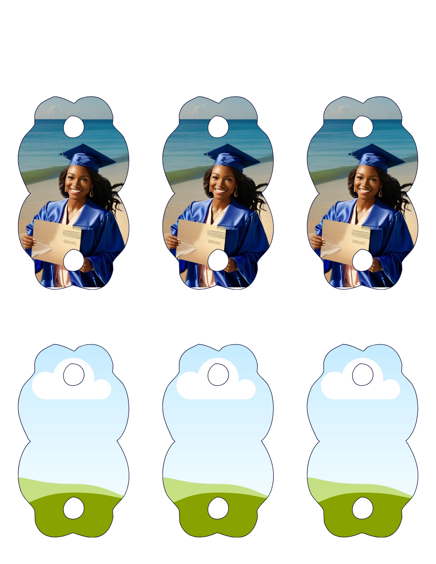 GRADUATION STRAW TAG TEMPLATES