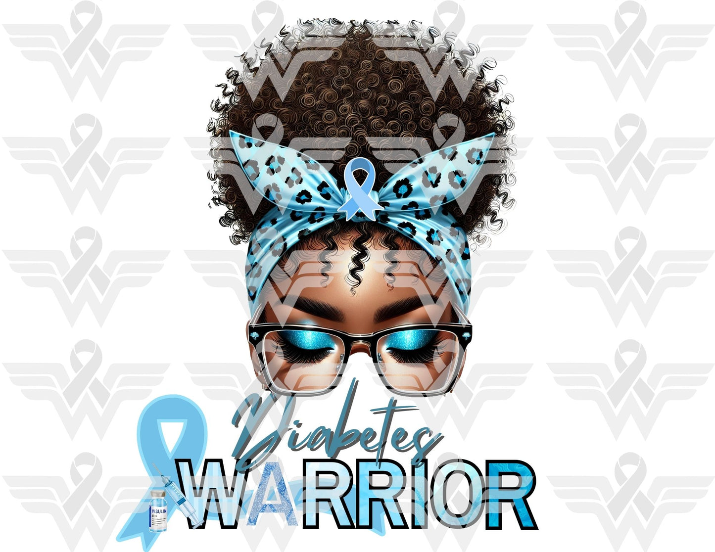 Diabetes Awareness Warrior Editable Template