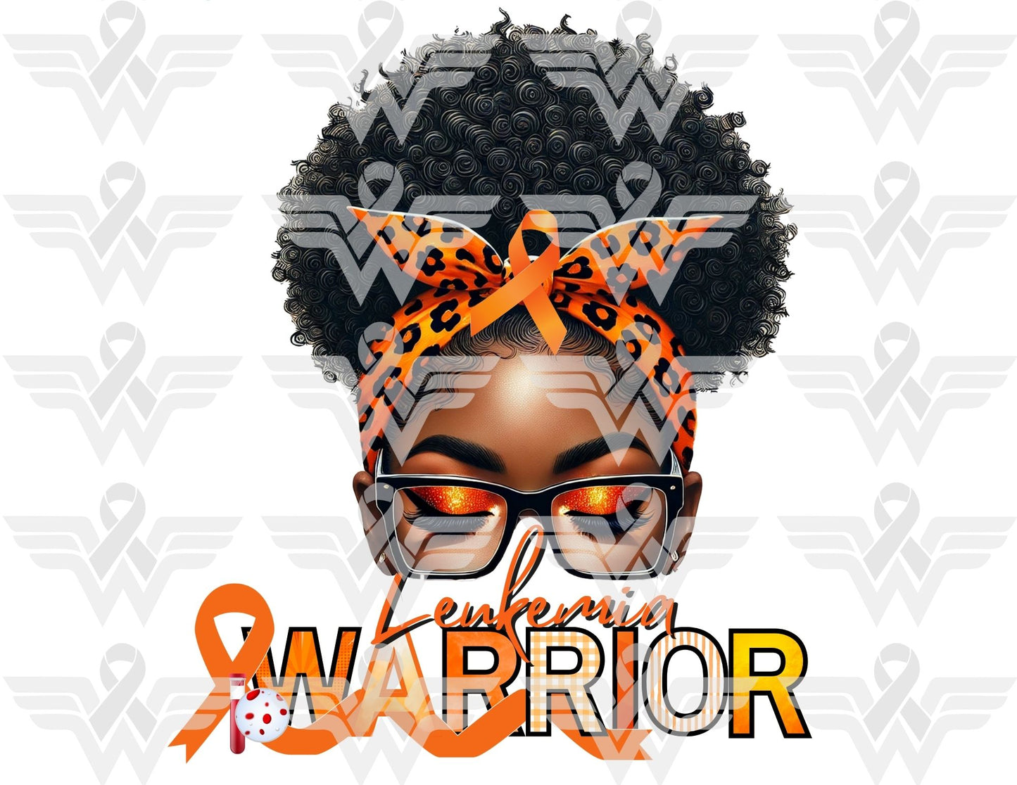 Leukemia Awareness Warrior Editable Template
