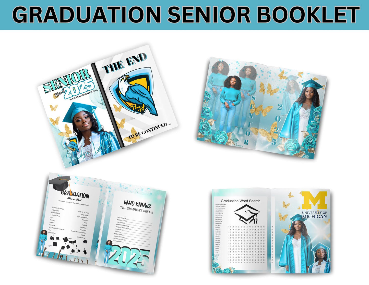 Graduation Teal Booklet