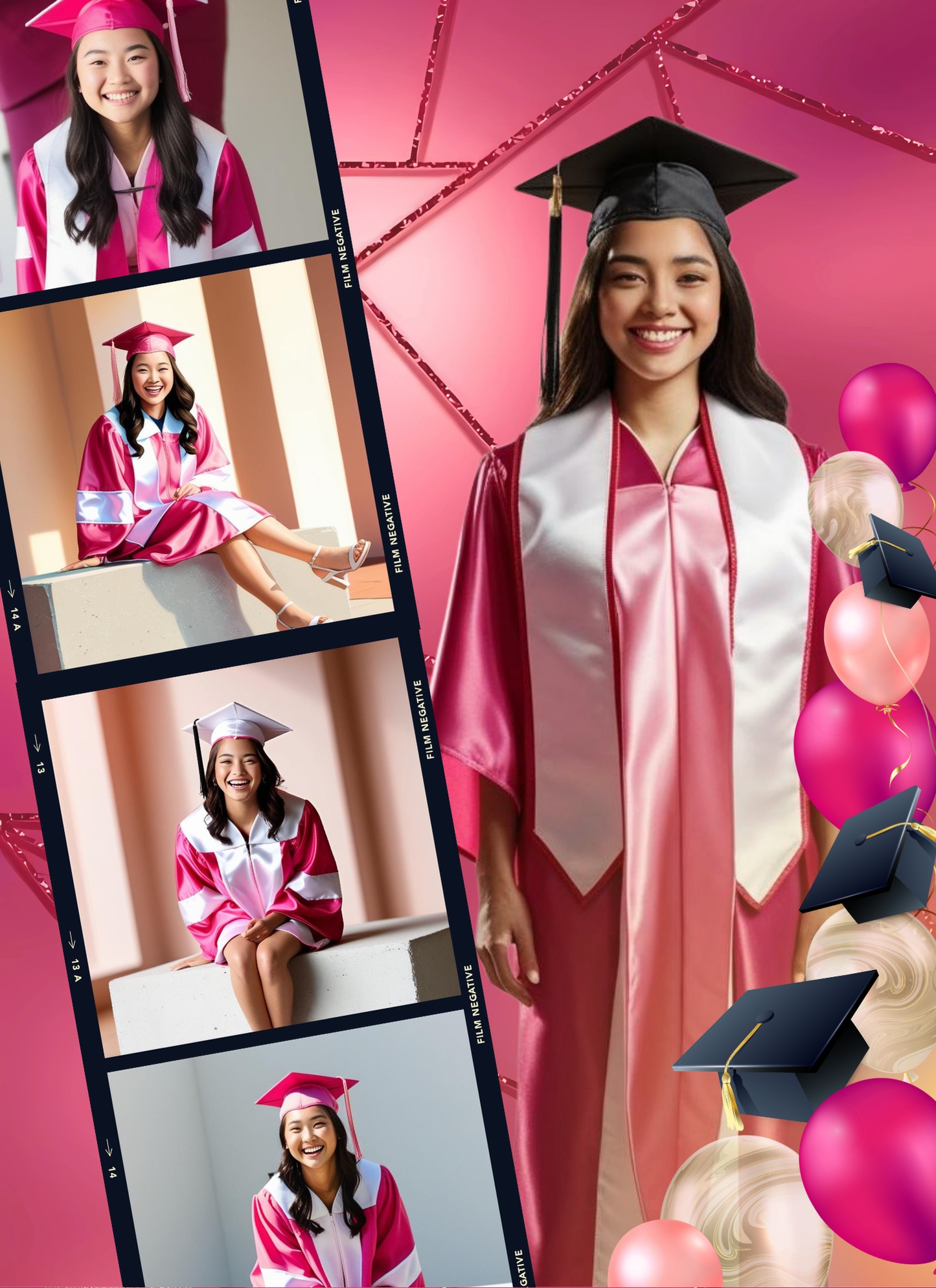 Lux Pink Graduation - Activity Book