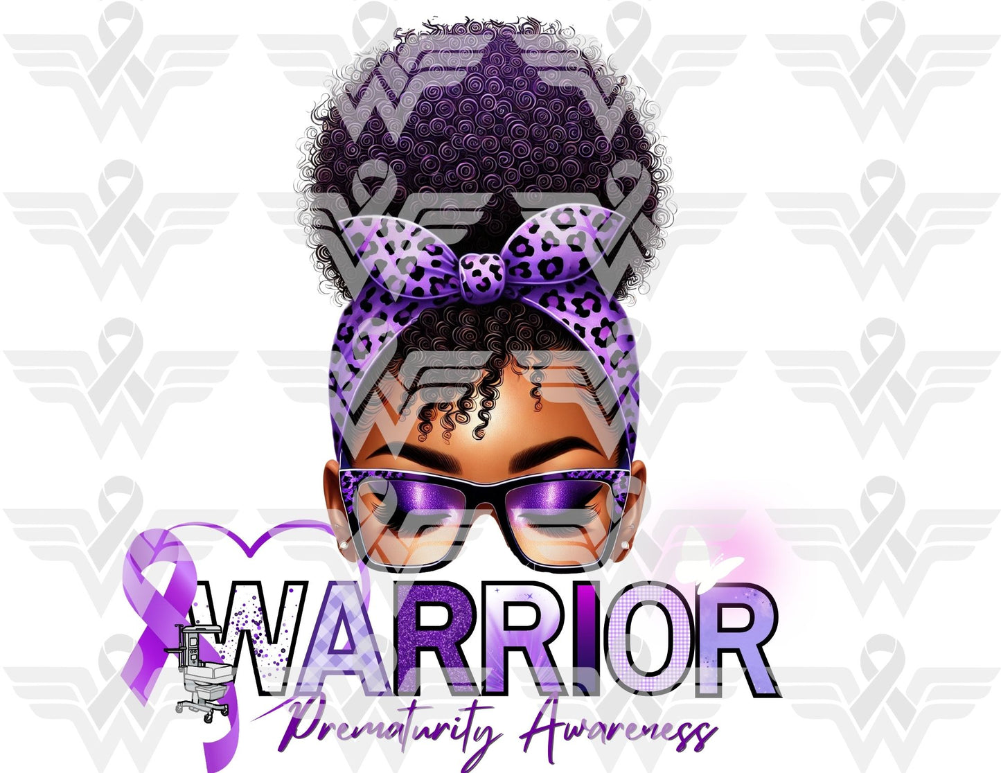 Prematurity Awareness Warrior Editable Template