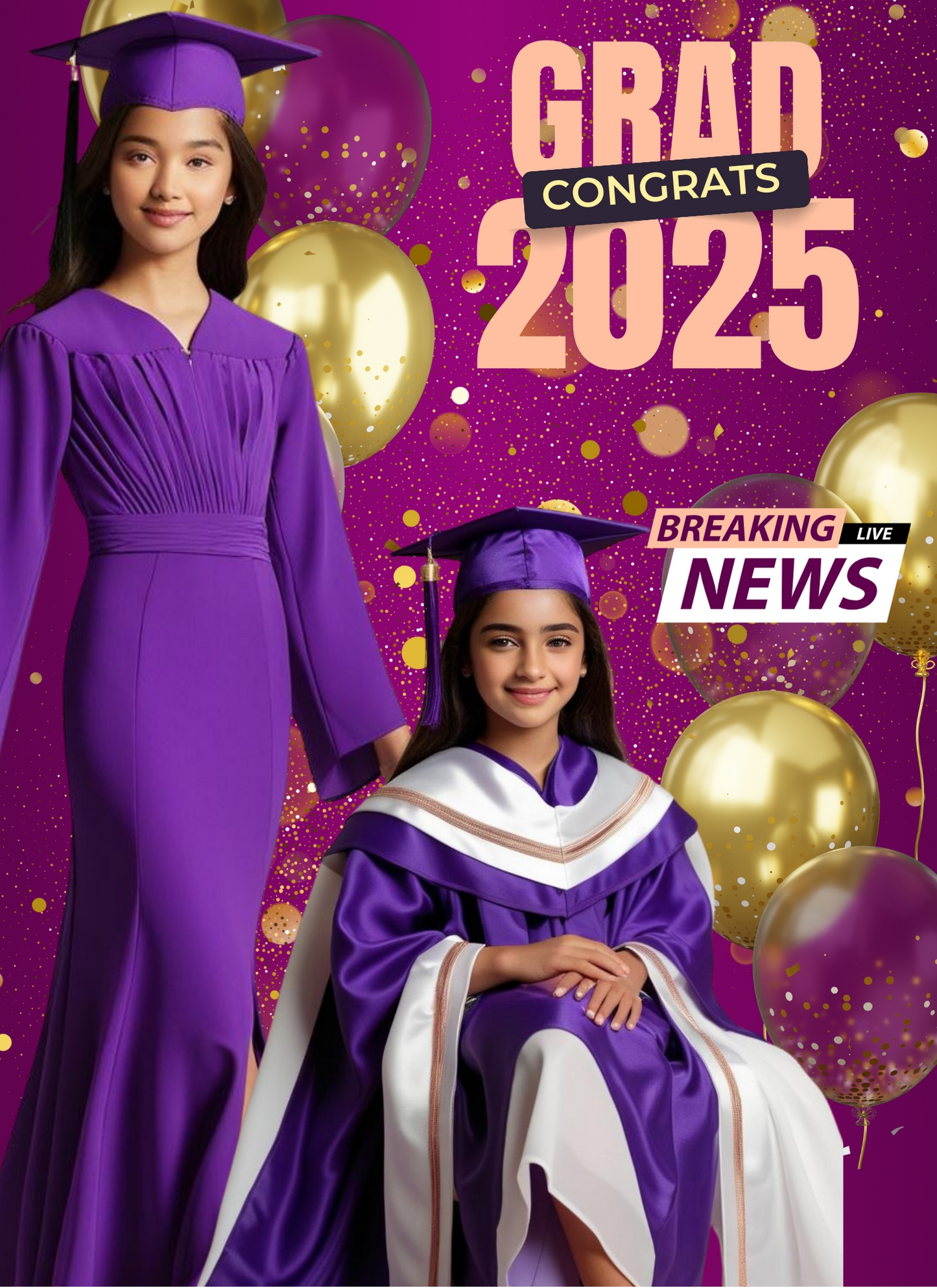 Lux Purple Graduation - Activity Book