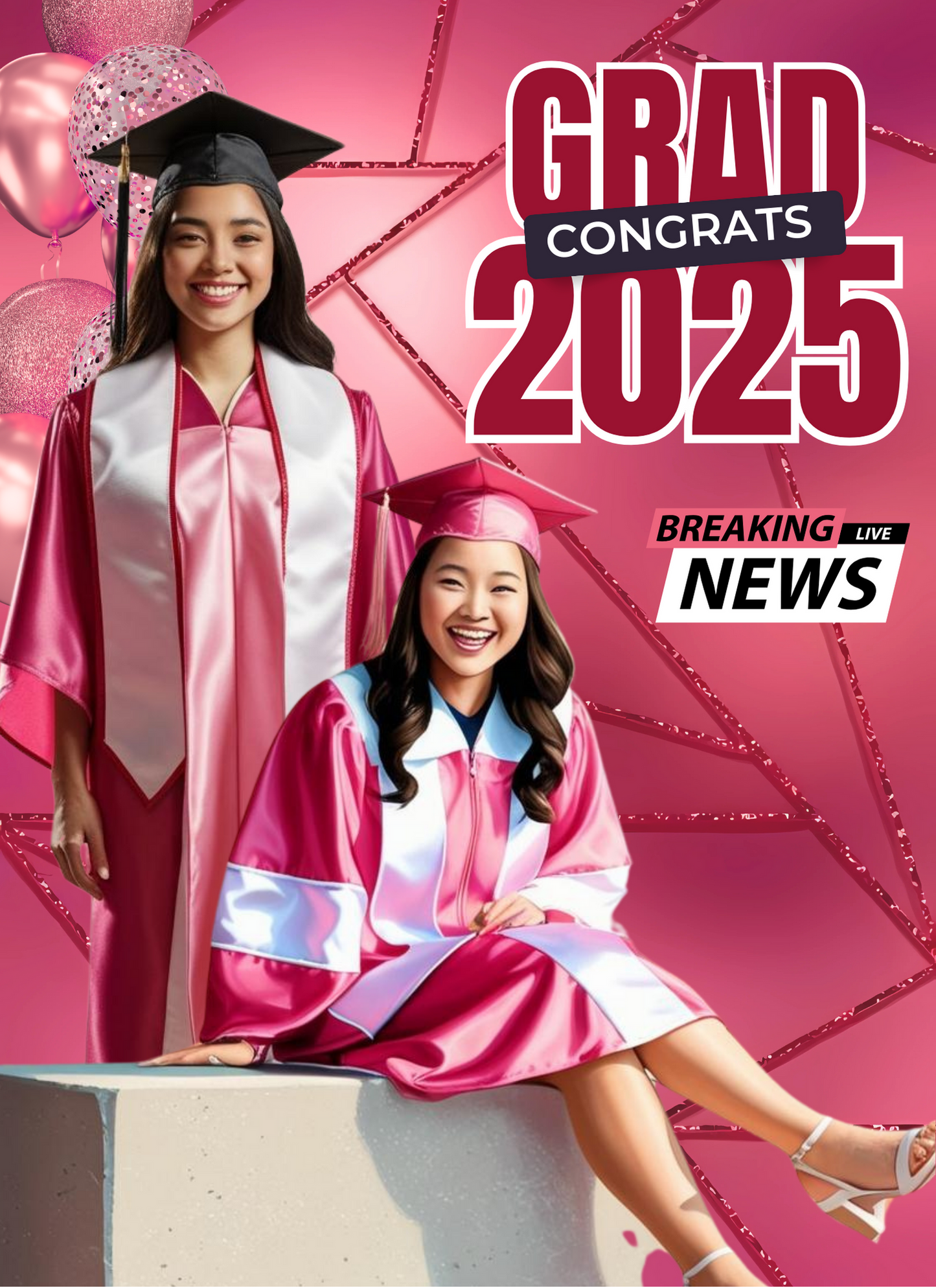 Lux Pink Graduation - Activity Book