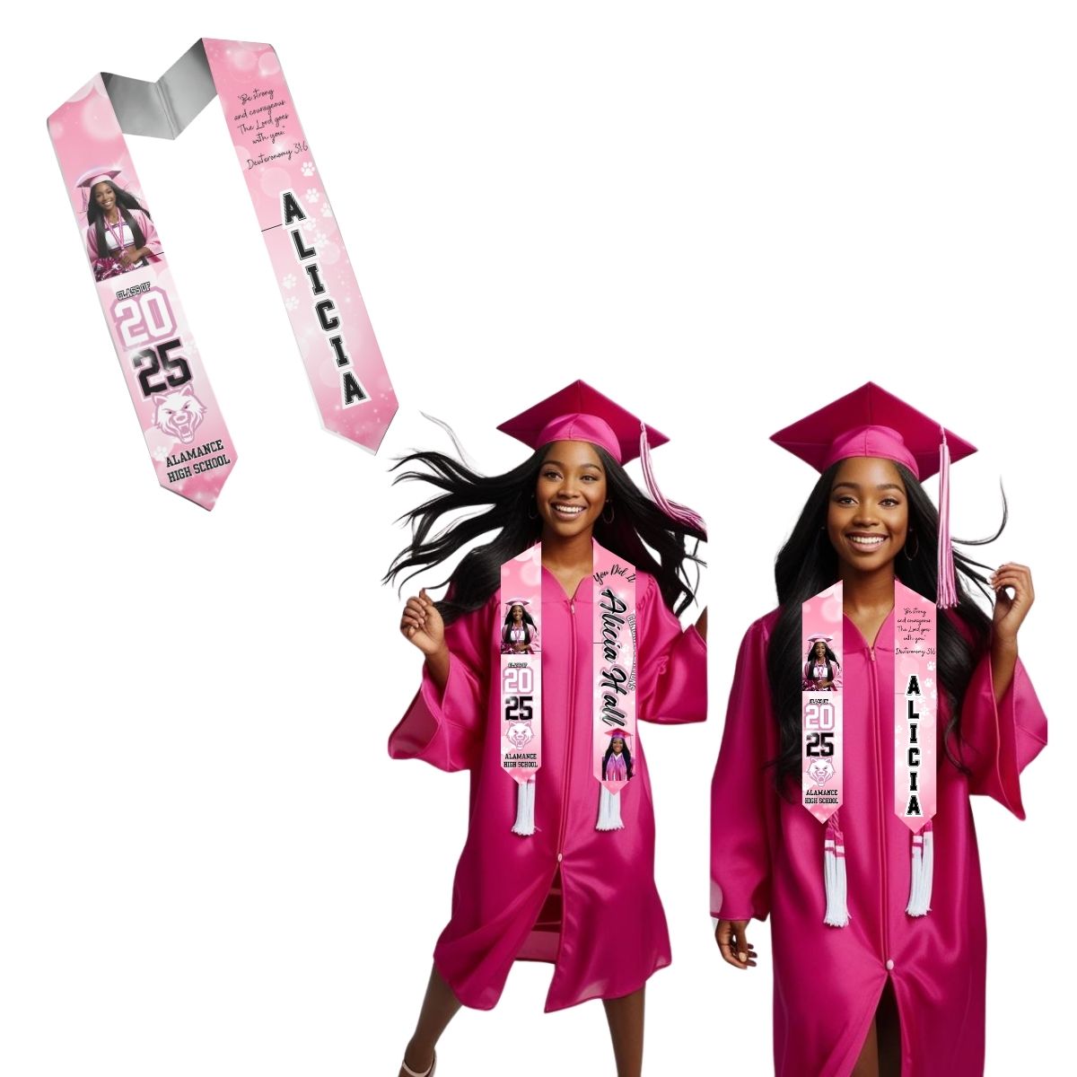 GRADUATION STOLE MOCKUP TEMPLATE