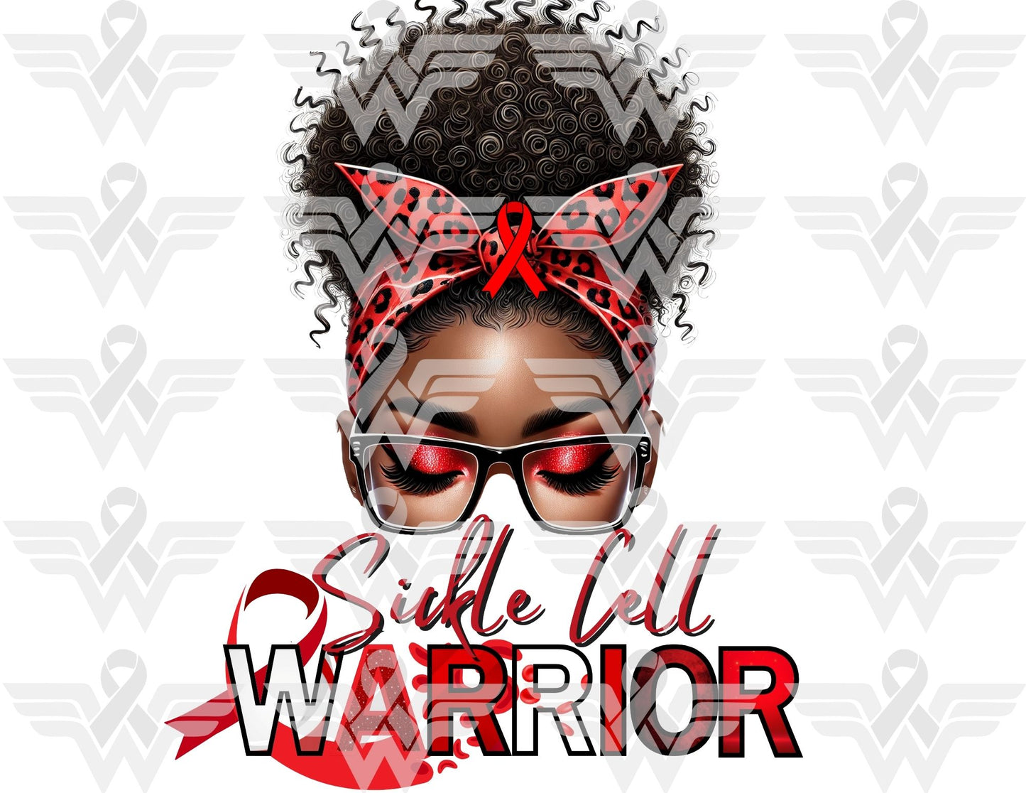 Sickle Cell Awareness Warrior Editable Template