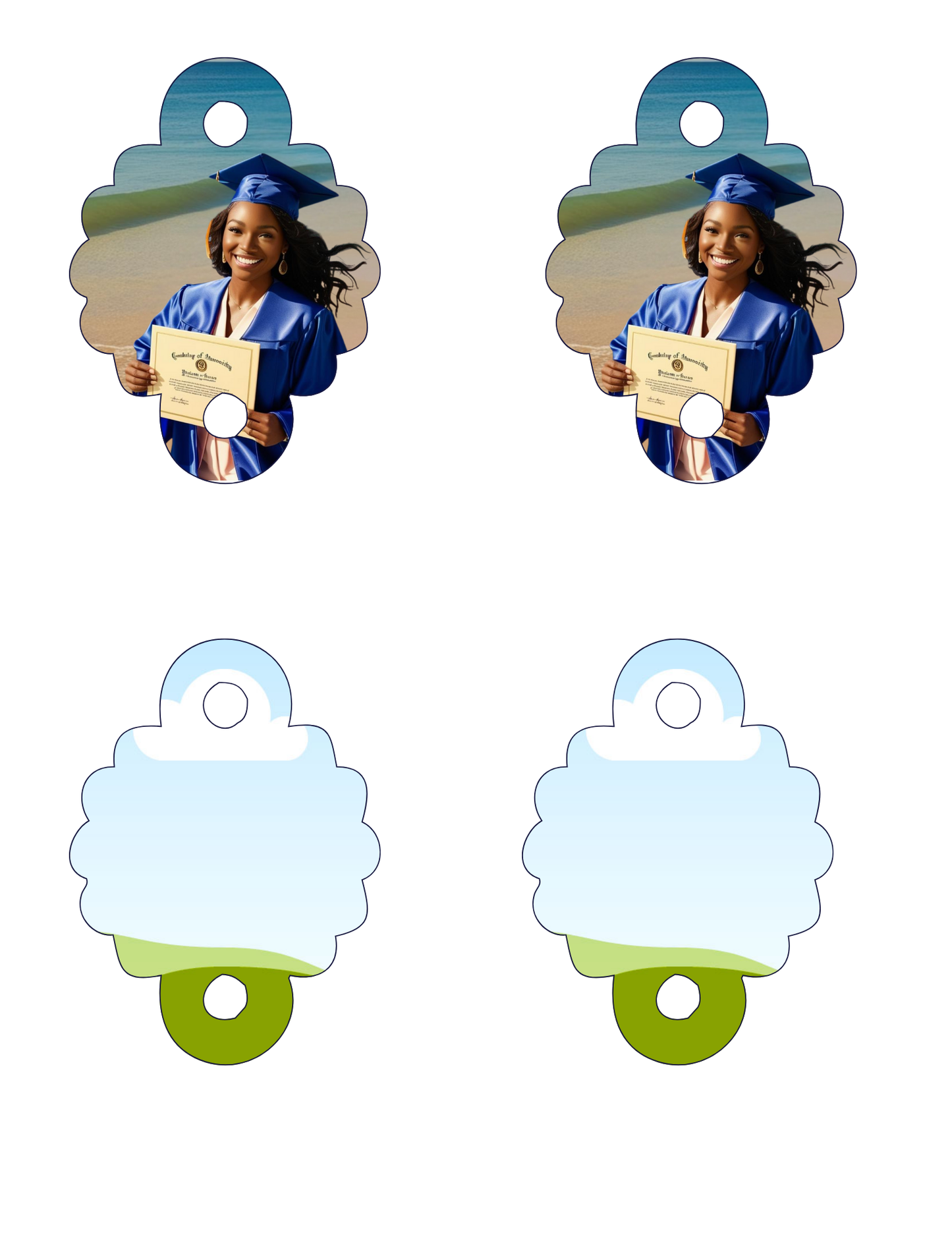 GRADUATION STRAW TAG TEMPLATES