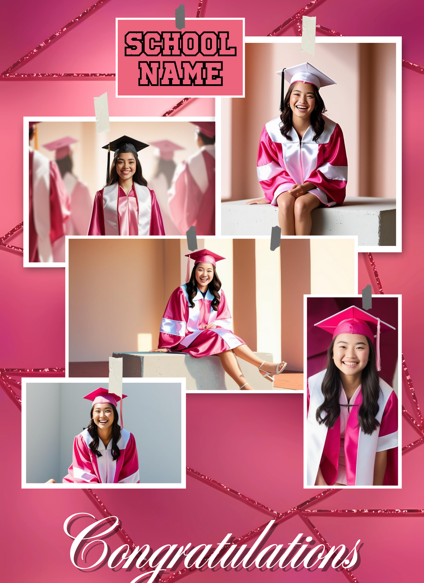 Lux Pink Graduation - Activity Book