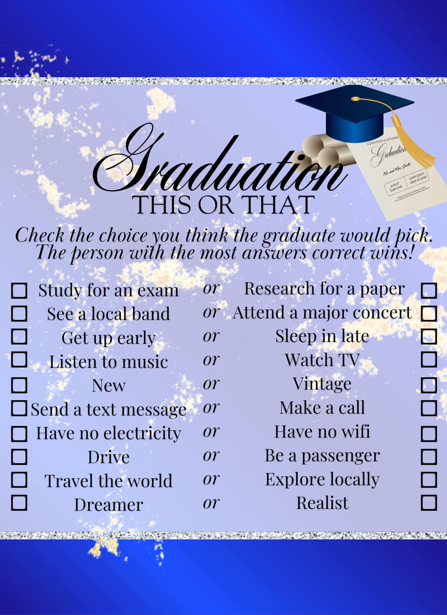 Lux Miami Graduation - Activity Book