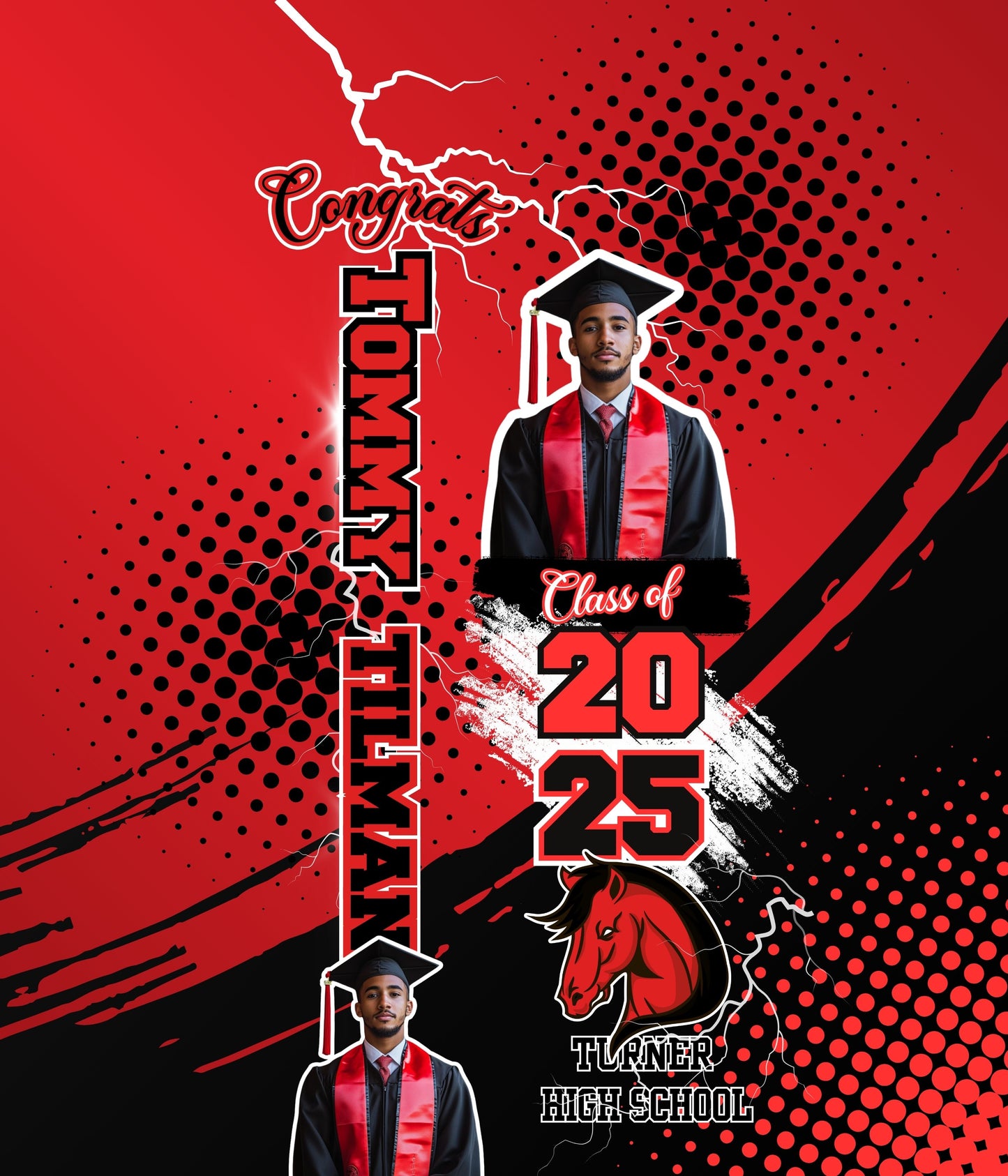 All Over Dress - Red