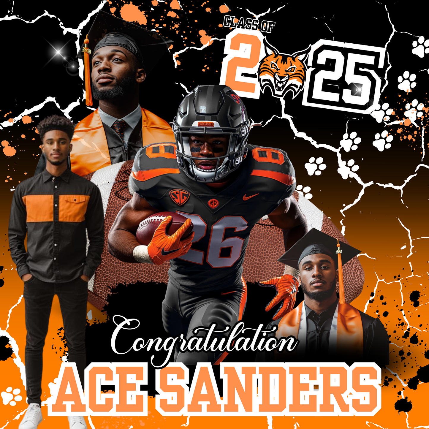 CONGRATULATIONS BANNER (8X8)