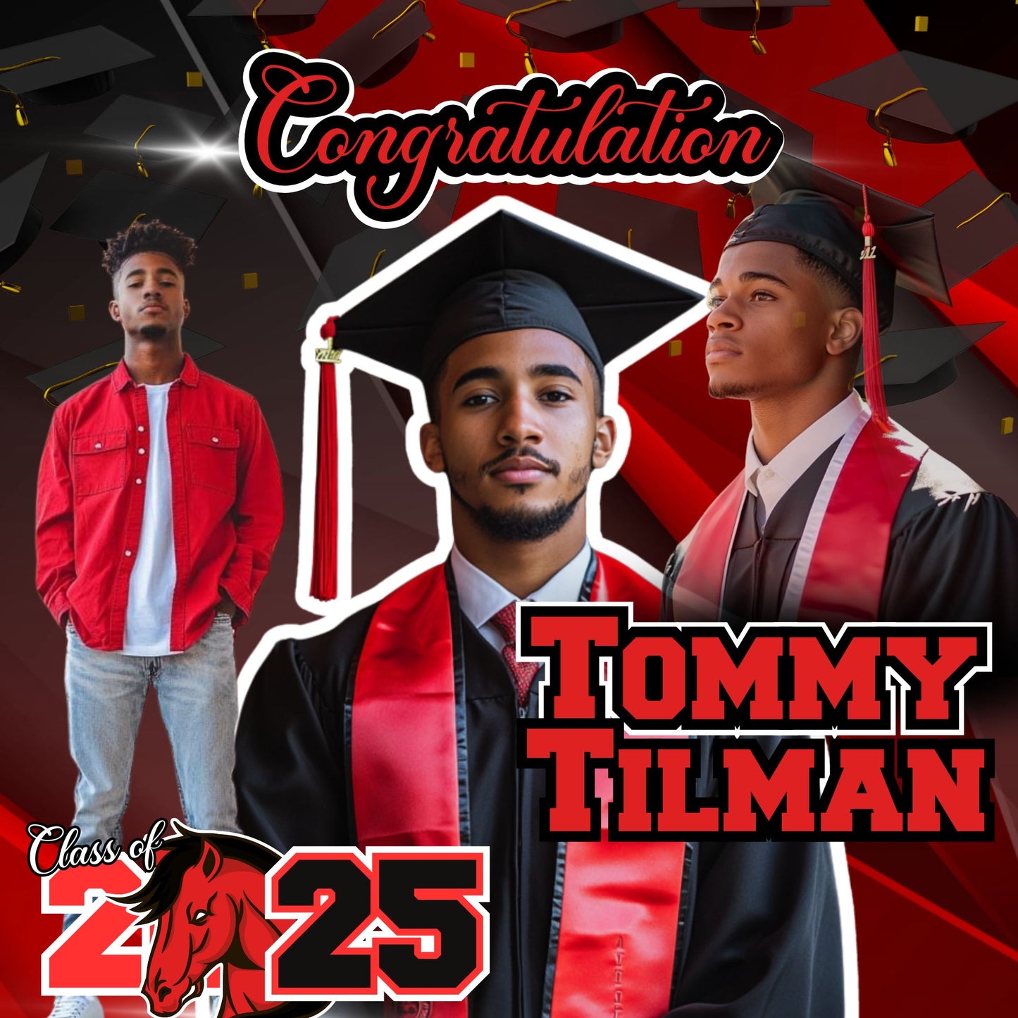 CONGRATULATIONS BANNER (8X8)