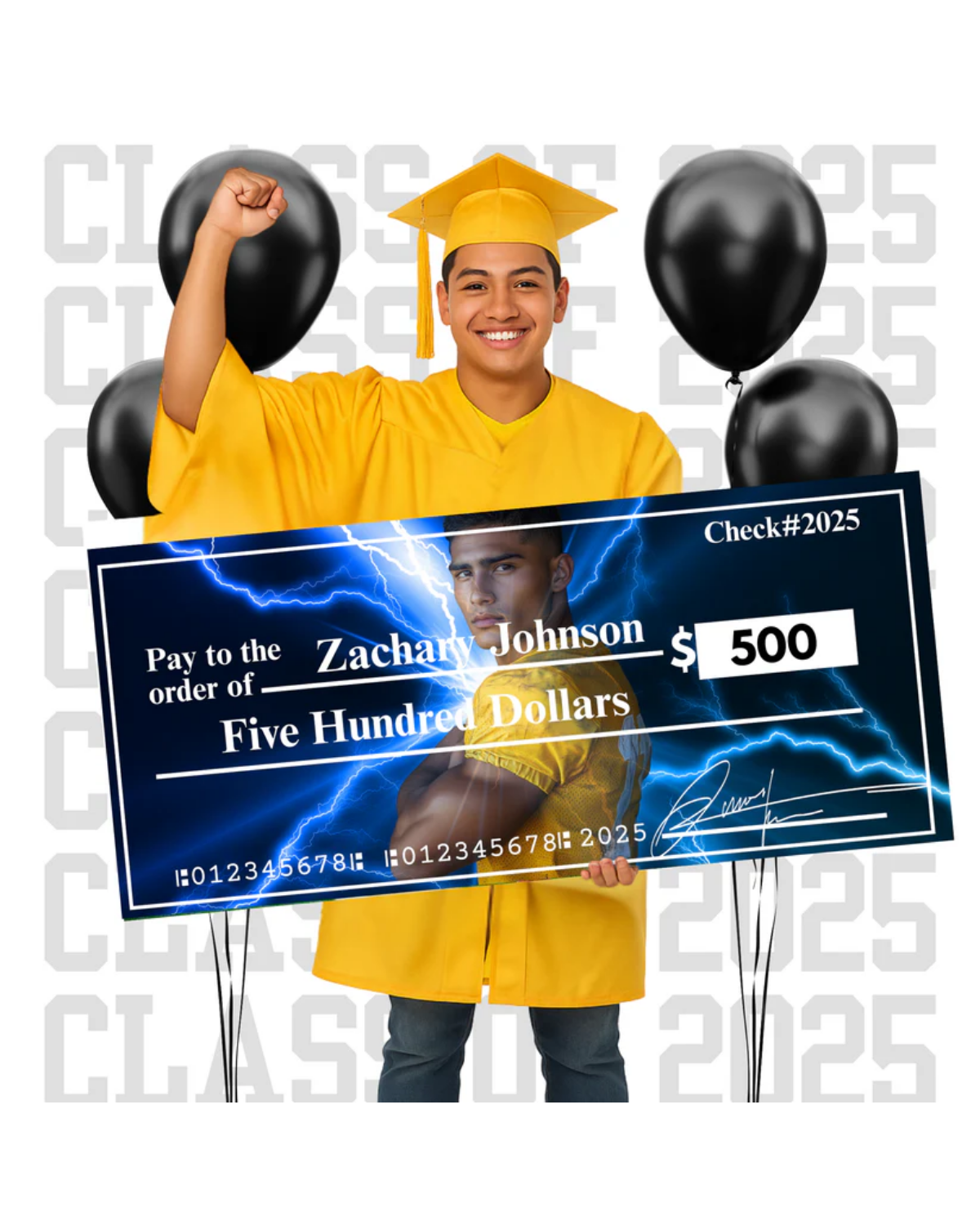 Life Size Novelty Check Template