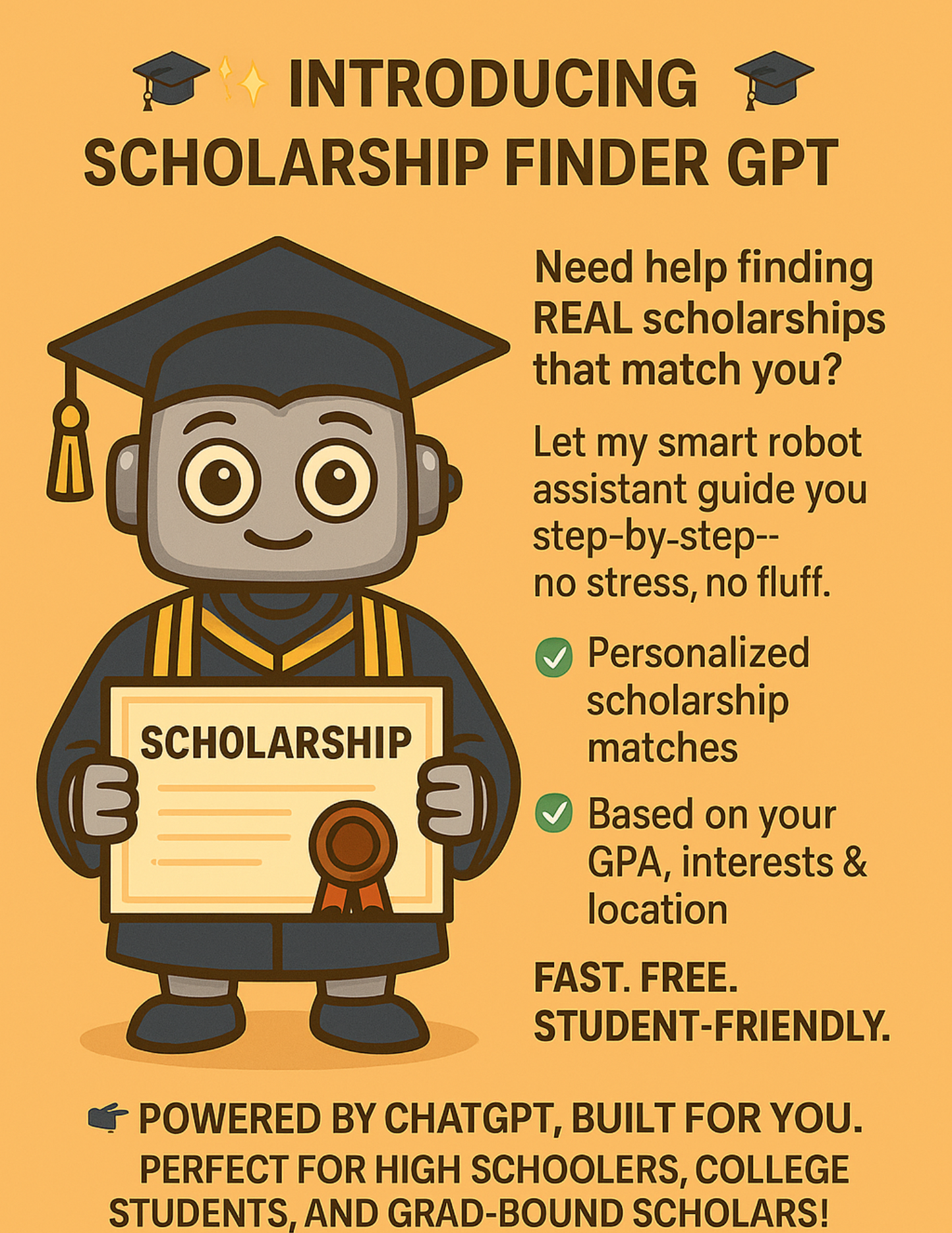Free Scholarship Finder GPT