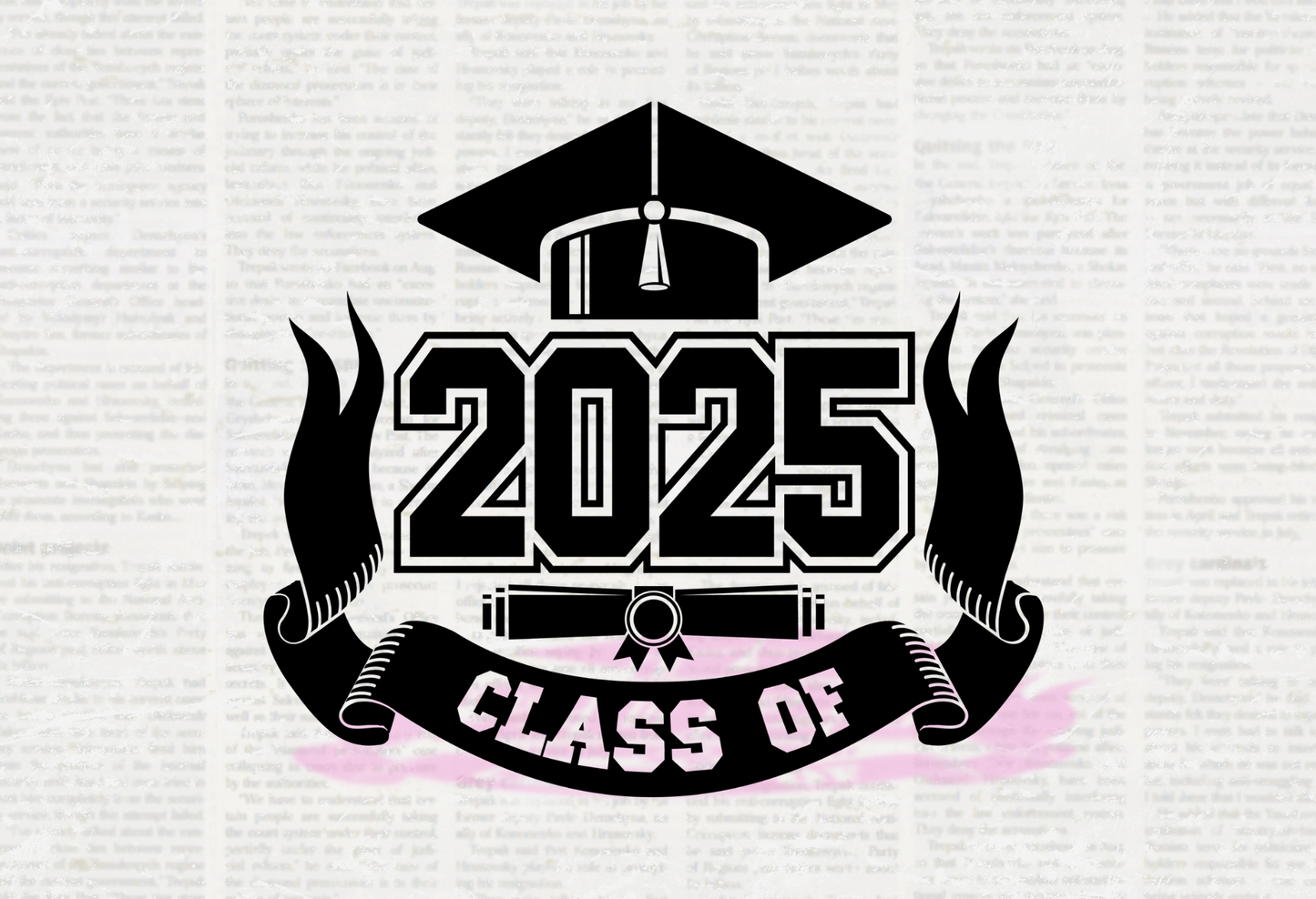 GRADUATION NEWSPAPER TEMPLATE (Pink)