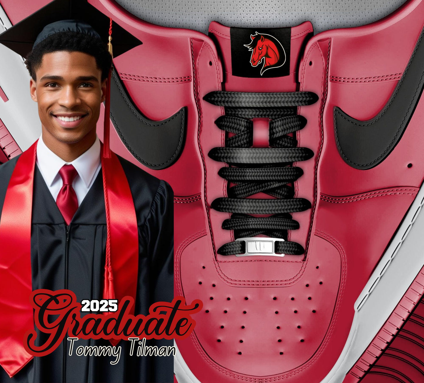 Graduation Red Tumbler Template