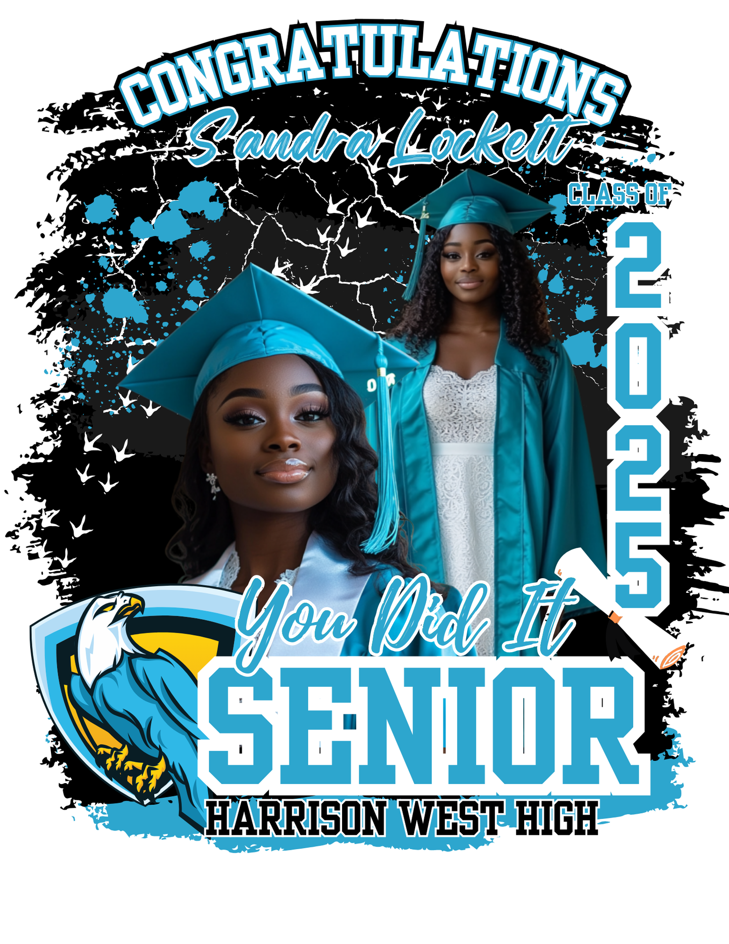 SHIRT SENIOR TEMPLATE - TEAL