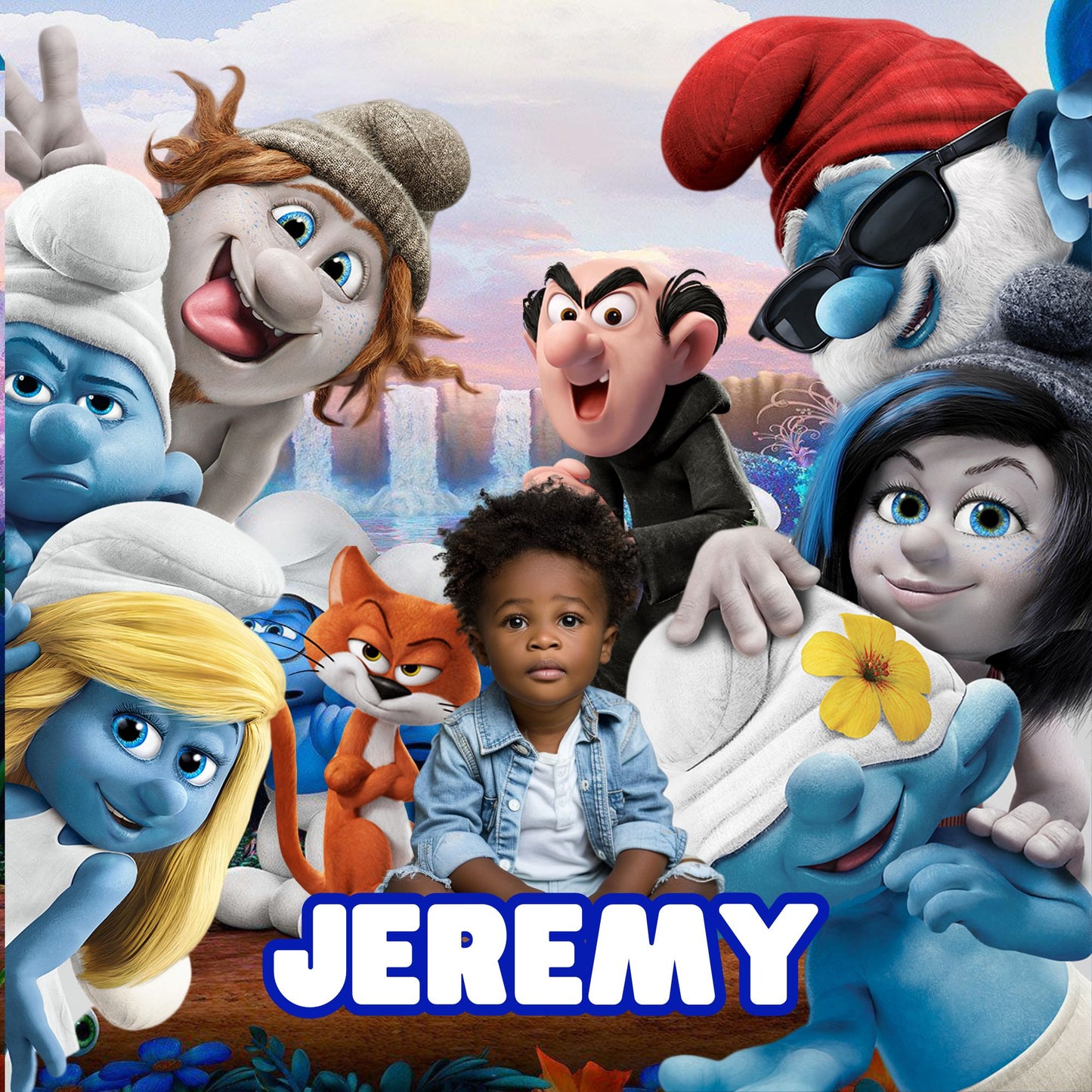 Smurfs Design Template