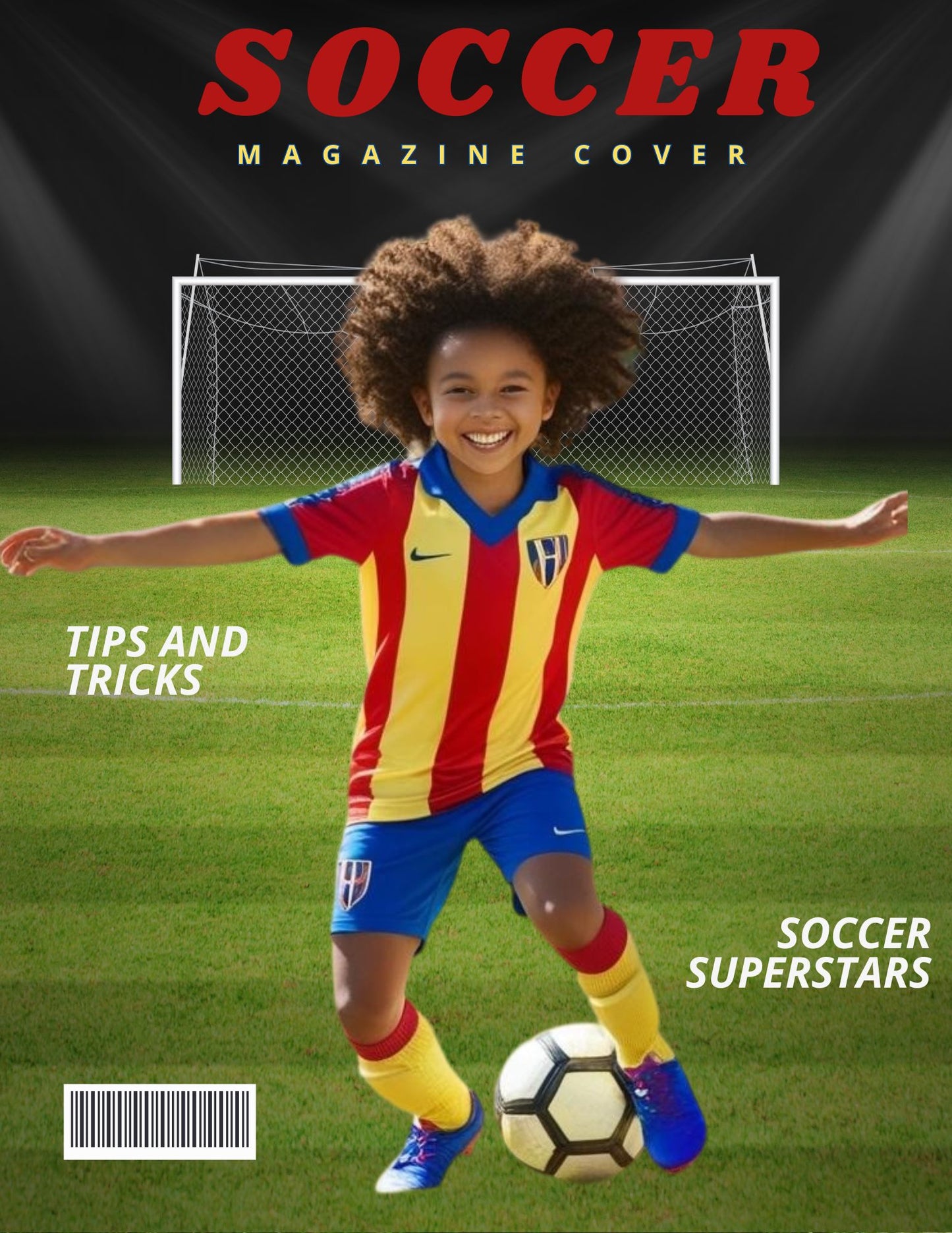SOCCER MAGAZINE DIGITAL DESIGN TEMPLATE