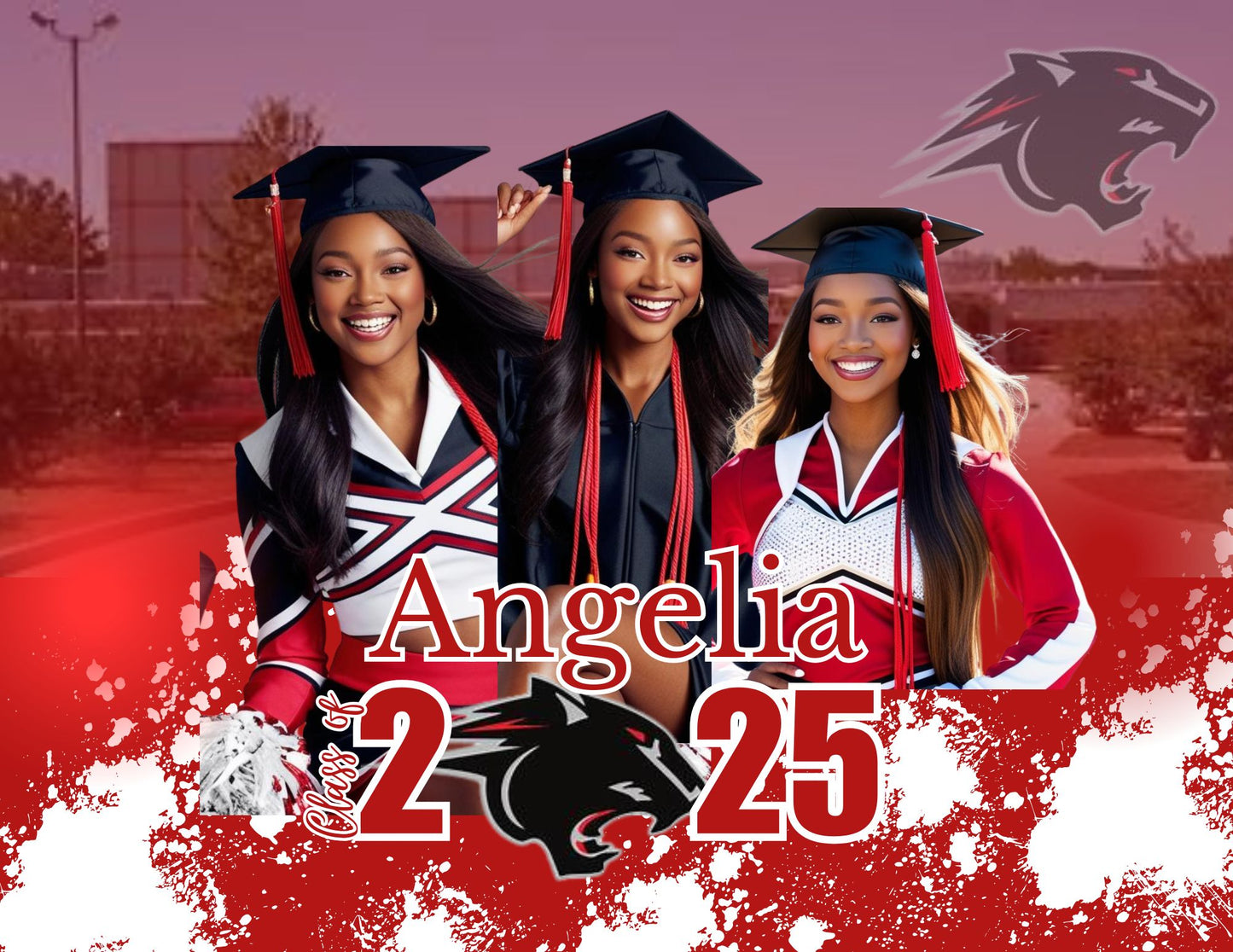 SPLATTER EDITABLE DESIGN TEMPLATE 11in x 8.5in