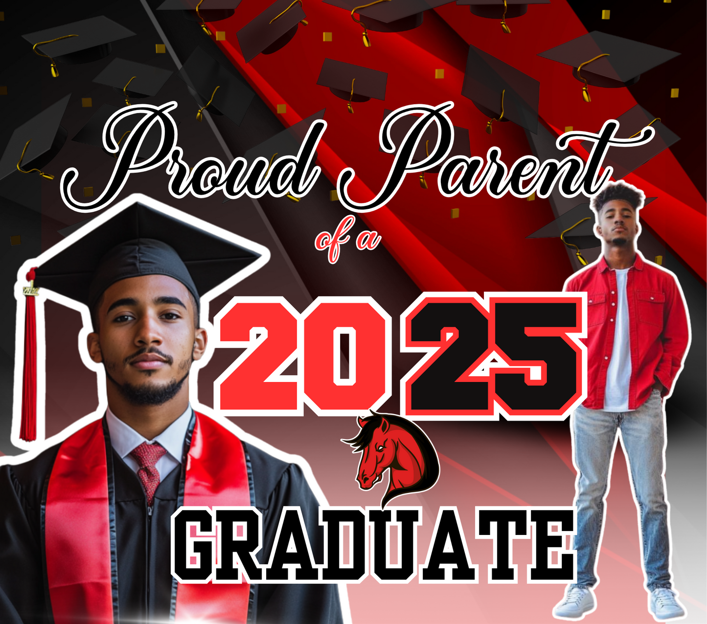 Graduation Yard Sign - Red