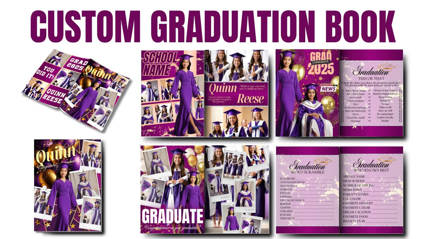 Lux Purple Graduation - Activity Book
