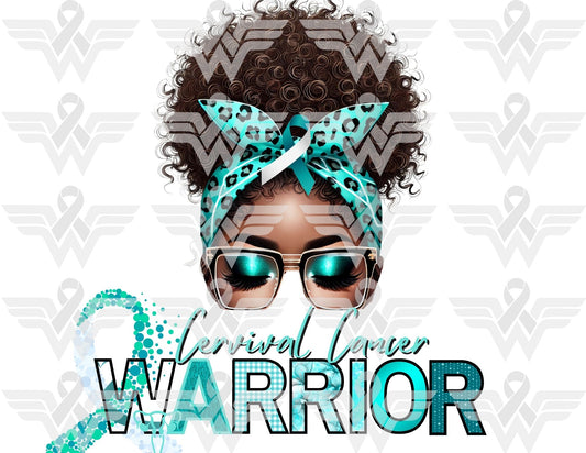 Cervical Cancer Warrior Awareness Editable Template