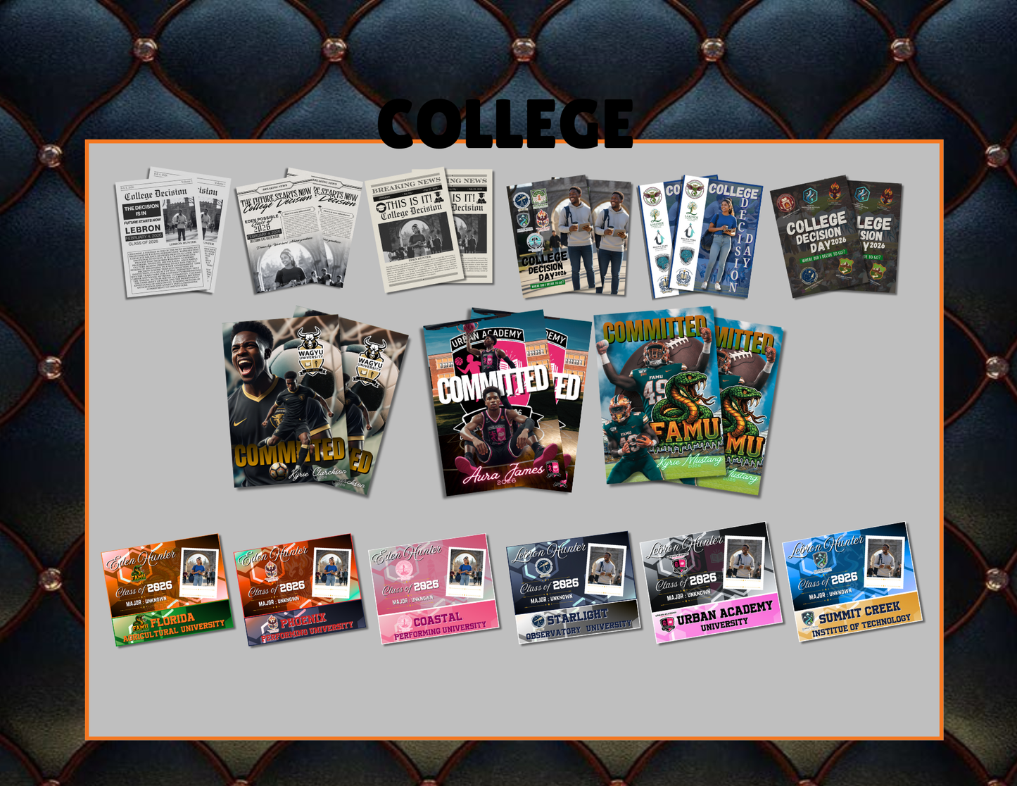 Graduation Party Bundle 2026 Template | Editable Grad Party Decorations, Arch Wall, Welcome Sign, Yard Sign, Treat Bags, Cubes, Invitation, Menu