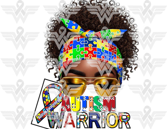 Autism Awareness Warrior Editable Template