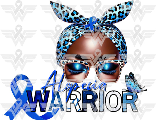 Alopecia Awareness Warrior Editable Template