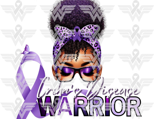 Crohn’s Disease Awareness Warrior Editable Template