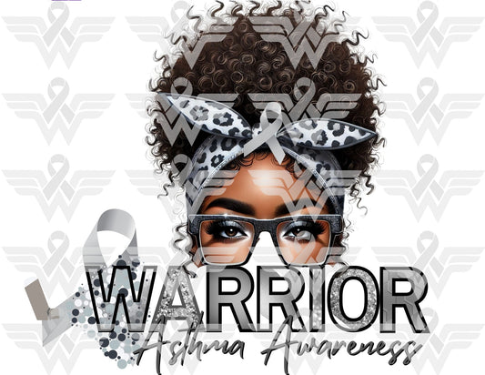 Asthma Awareness Warrior Editable Template