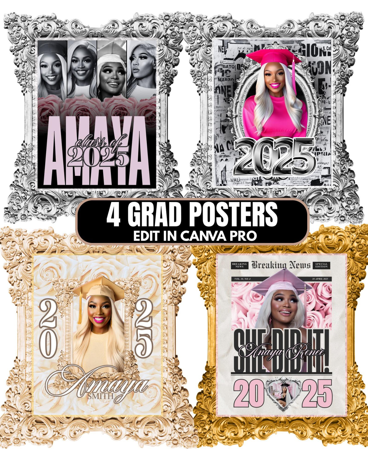 Gradcity Poster Grad Poster Bundle – Crafts4Grads Digital Experience