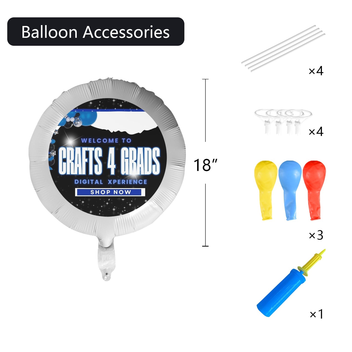 Custom Balloon Foil Balloon (18inch)