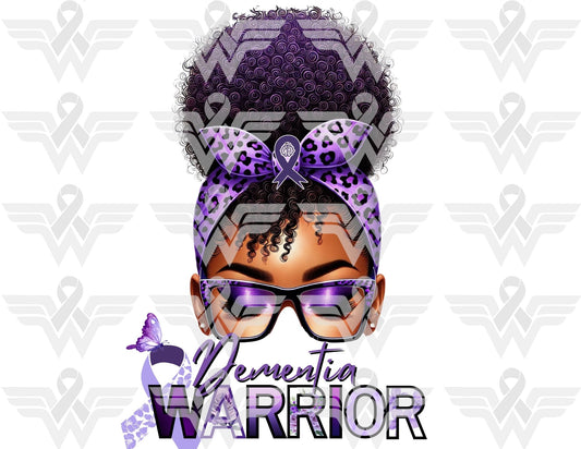 Dementia Awareness Warrior Editable Template