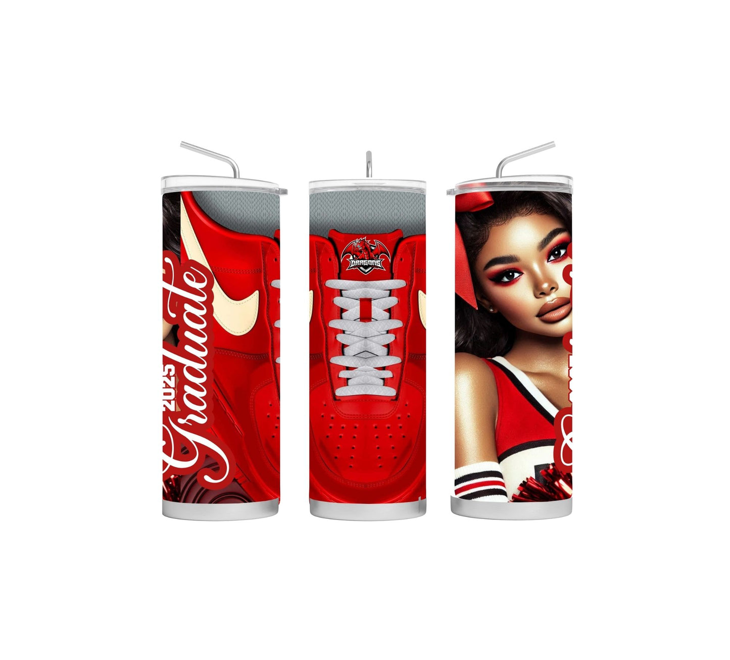 Graduation Red Tumbler Template