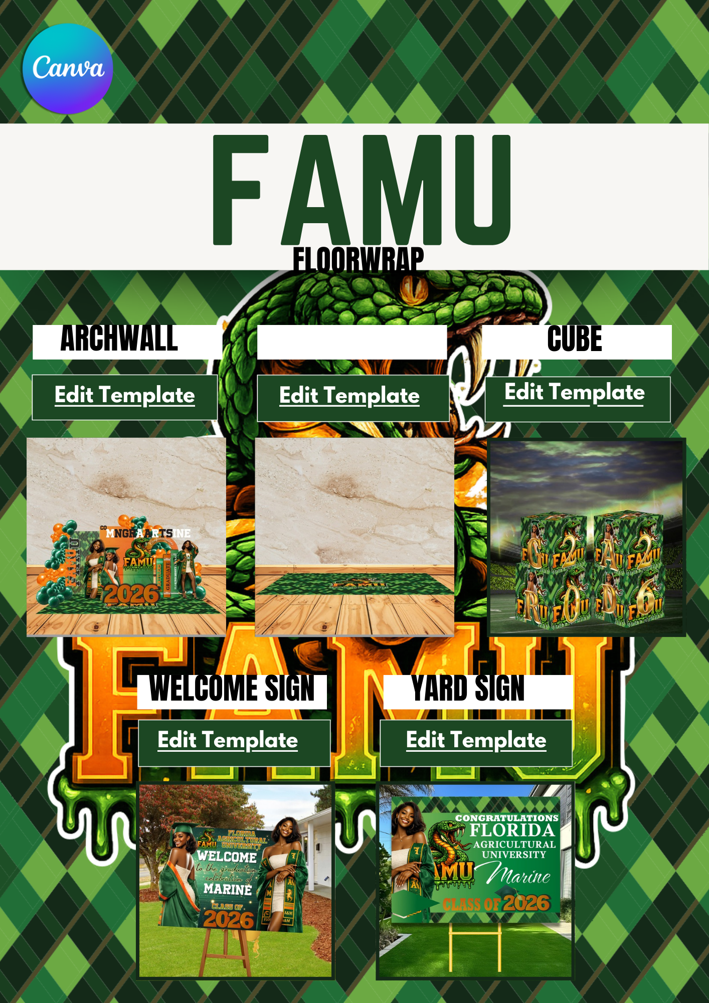 Famu Instrument Box FAMU Graduation 2026 Bundle – Crafts4Grads Digital Experience