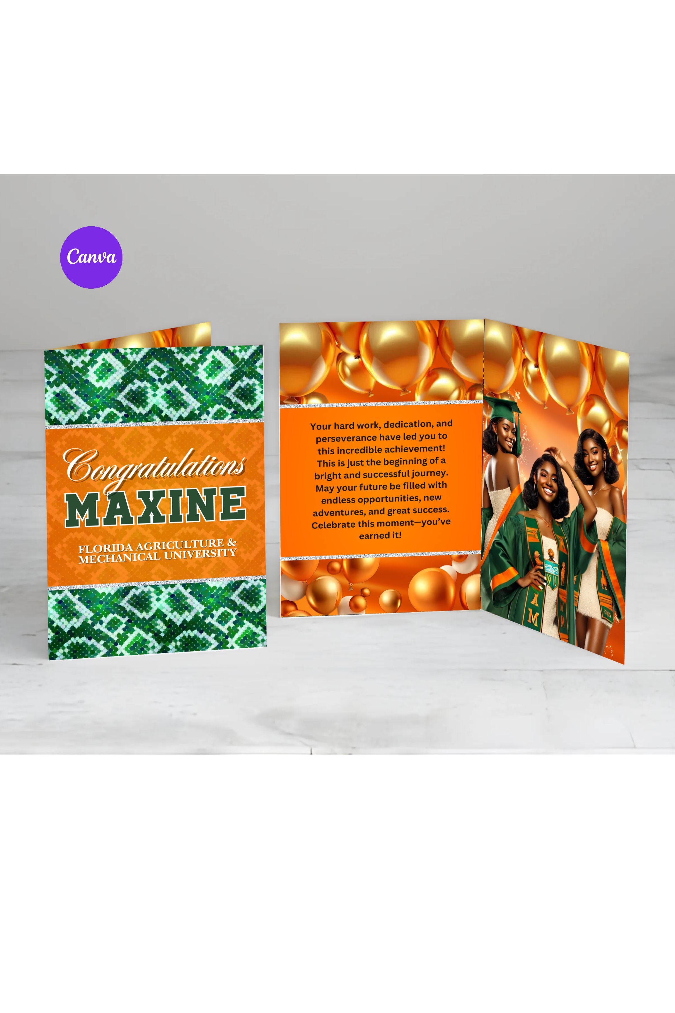Famu Digitized Design FAMU - Graduation Jumbo Card Template - 24 x 36 – Crafts4Grads Digital ...