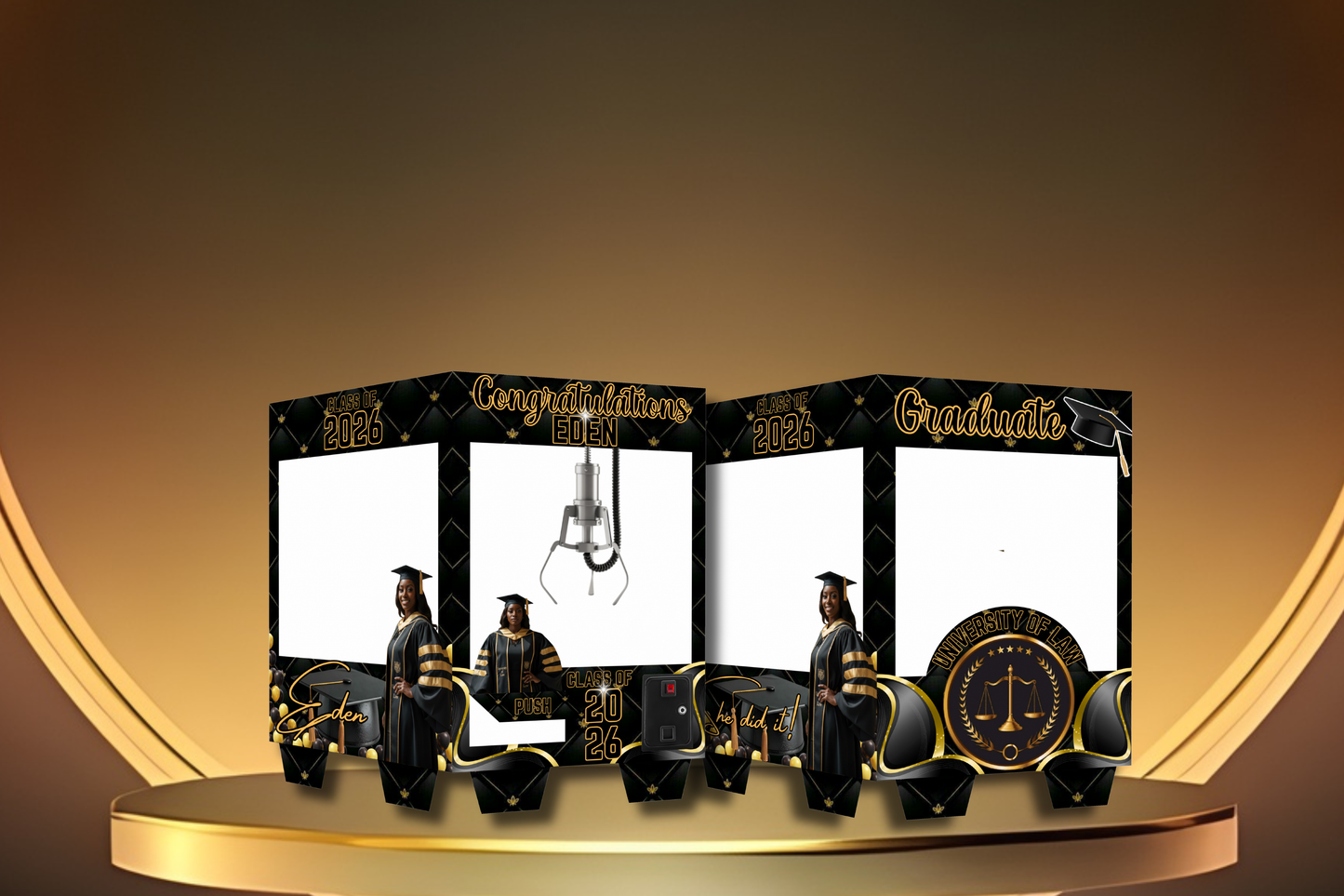 Graduation Claw Machine Templates (5 Designs)/Tutorial