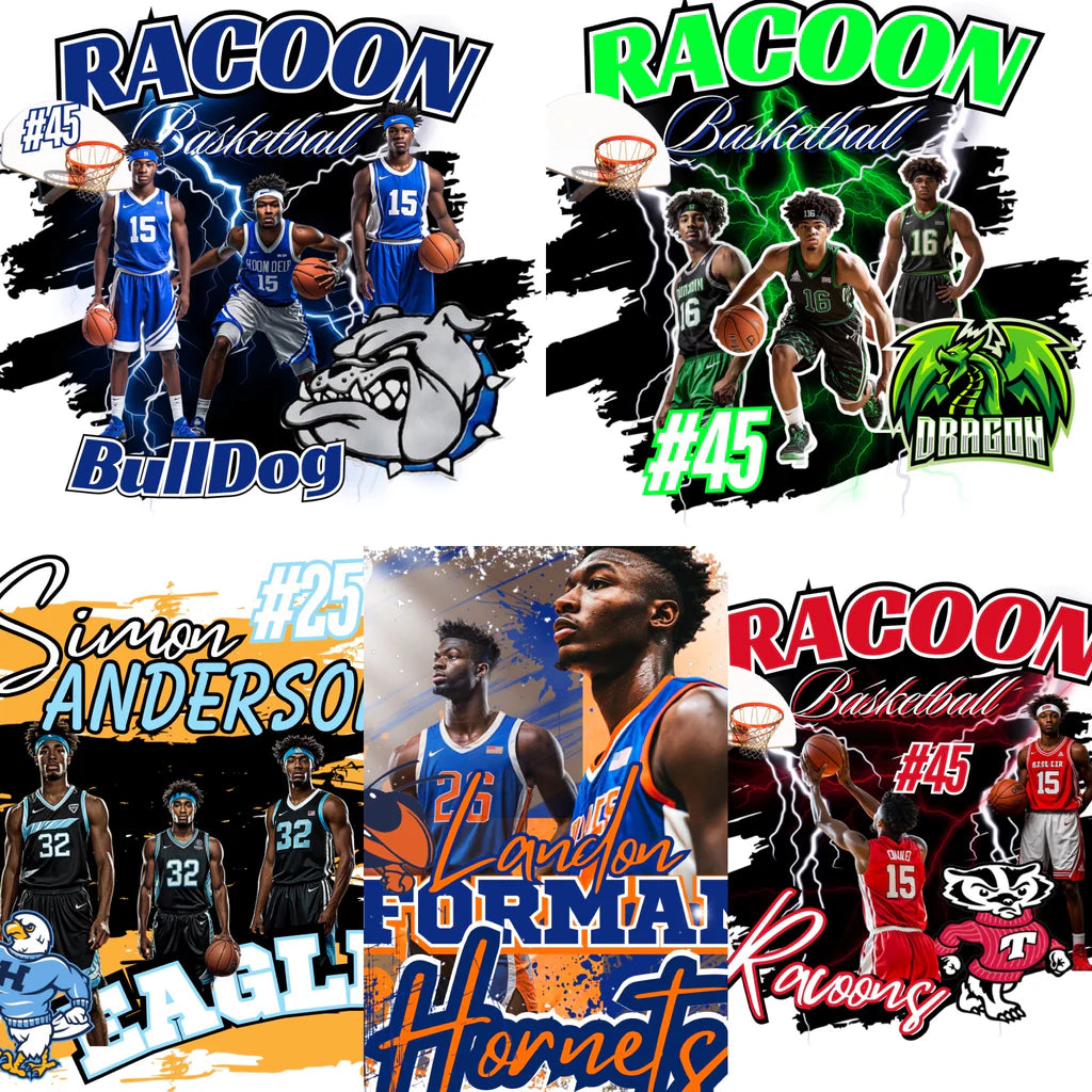 BASKETBALL DIGITAL EDITABLE CANVA TEMPLATES